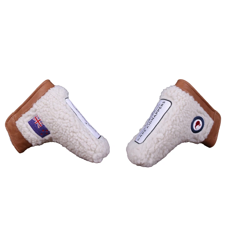 Fleece Leather Golf Blade Putter Cover