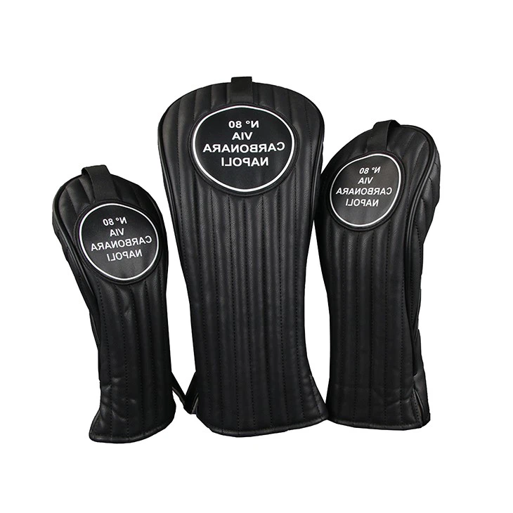 Leather Golf Wood Head Cover Set