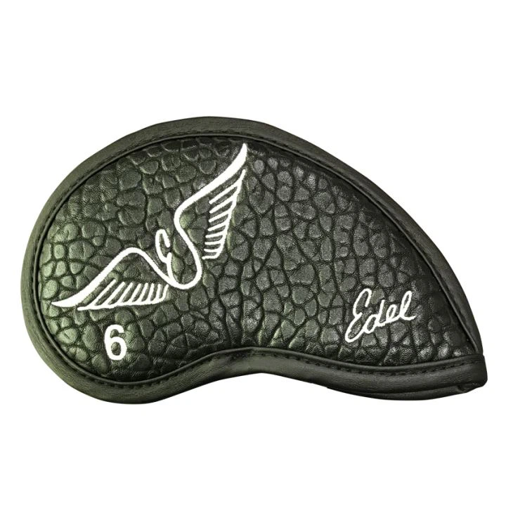 Edel Black Stone Texture Synthetic PU Golf Iron Headcover