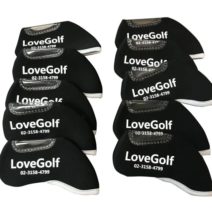 Neoprene SBR Golf Iron Cover With Label And Printing Logo